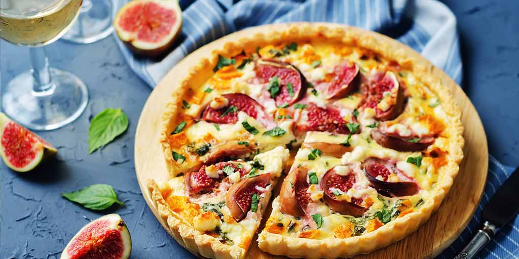 Pumpkin, Fig & Goats Cheese Tart with Lemon Thyme - JMP Foodservice